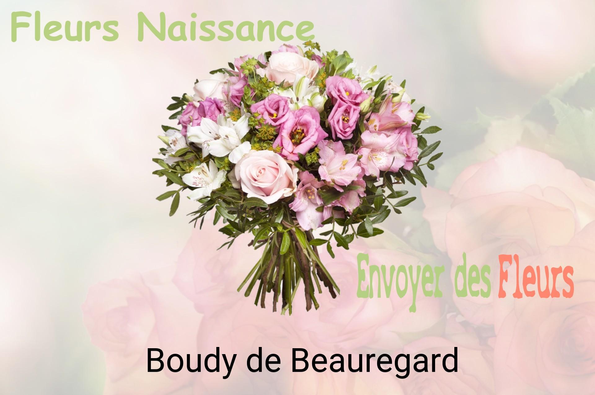 Bouquet de fleurs de naissance livré à Boudy-de-Beauregard